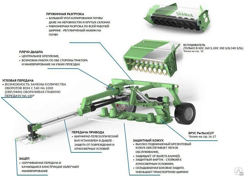 Kосилка дисковая KDC 340 / KDC 340 S / KDC 341 W