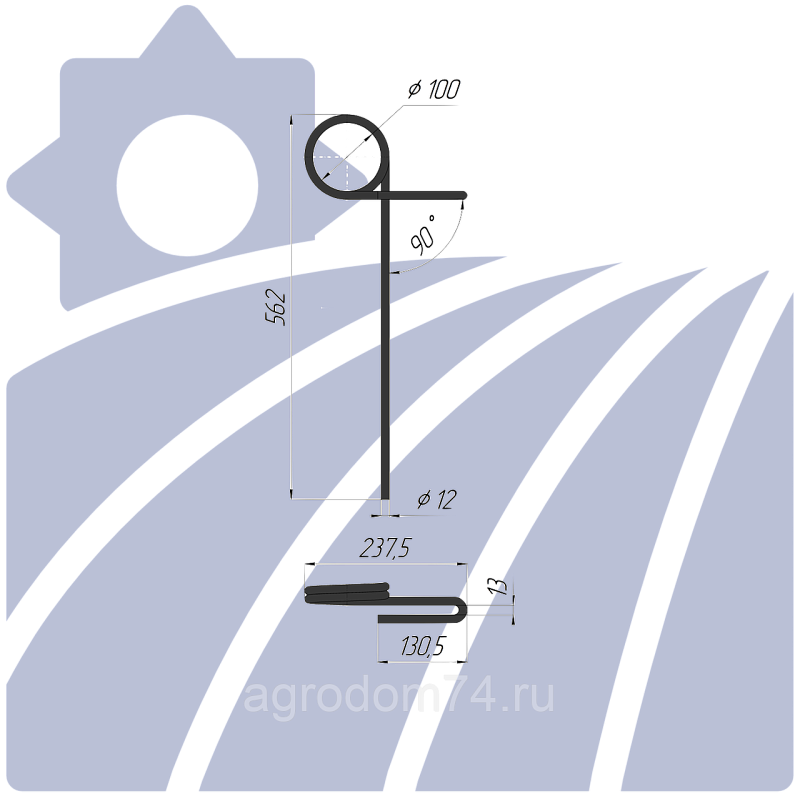 Зуб пружинный 3B-1.560.100