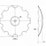 ДИСК ЗУБЧАТЫЙ БДТ 660Х8 ММ (КР. ОТВ D 46)
